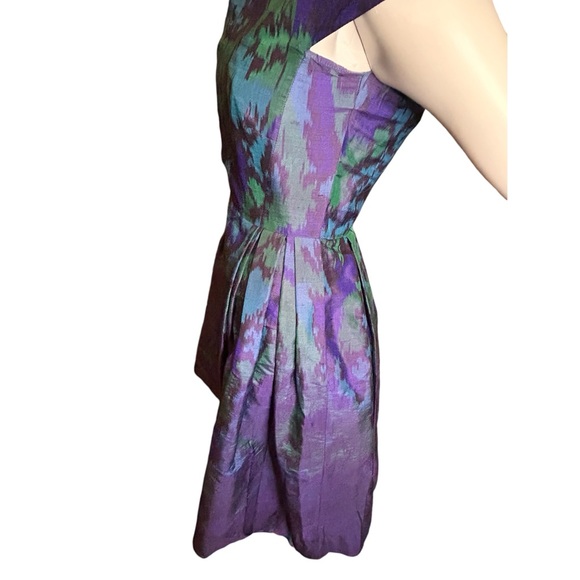 RED VALENTINO Raw Silk Midi Dress Small - Picture 5 of 16